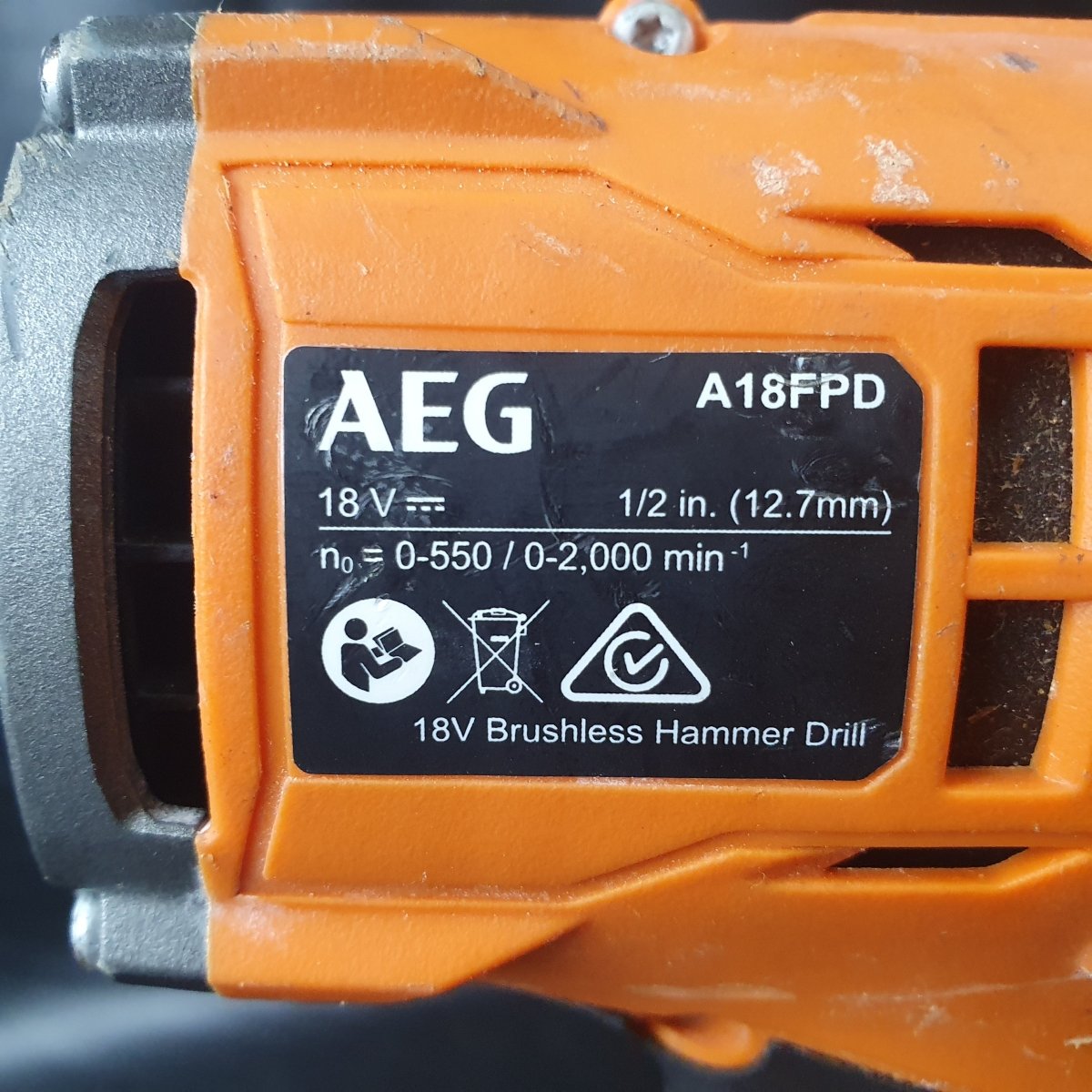 AEG - FUSION HAMMER DRILL - A18FPD - Skin Only - Mega Cash Sydney