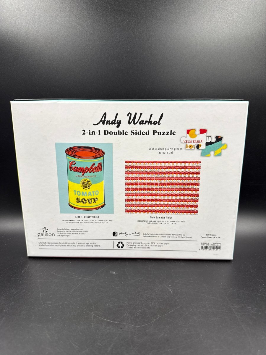 Andy Warhol - 2 in 1 Double Sided Puzzle - 500 Pieces - Mega Cash Sydney