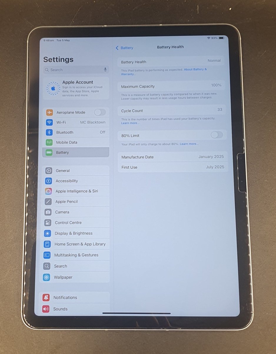 Apple iPad Air - M3 - 11" - 128GB - Wi - Fi & Cellular - A3267 | MCFW4X/A - Mega Cash Sydney