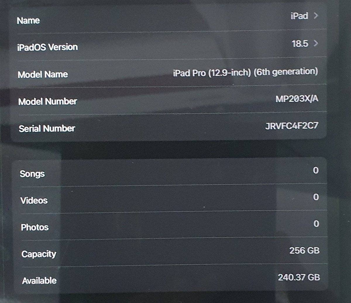Apple iPad Pro 12.9" 6th Gen - 256GB A2437 | MP203X/A - WIFI & Cell - Mega Cash Sydney