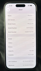 Apple iPhone 15 - 128GB - A3090 - Unlocked - Mega Cash Sydney