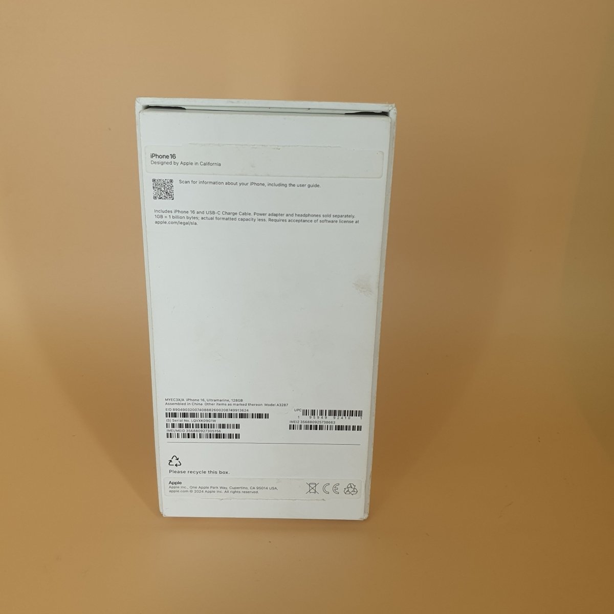 Apple iPhone 16 - 128GB - A3287 | MYEC3X/A - Unlocked - Mega Cash Sydney