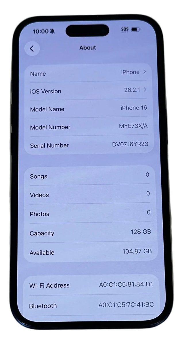 Apple Iphone 16 128GB Unlocked MYE73X/A - Mega Cash Sydney