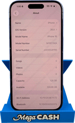 Apple iPhone 16 128GB - Unlocked MYEC3X/A - Mega Cash Sydney