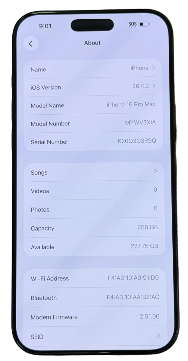 Apple iPhone 16 Pro 256GB Unlocked A3296 | MYWV3X/A - Mega Cash Sydney