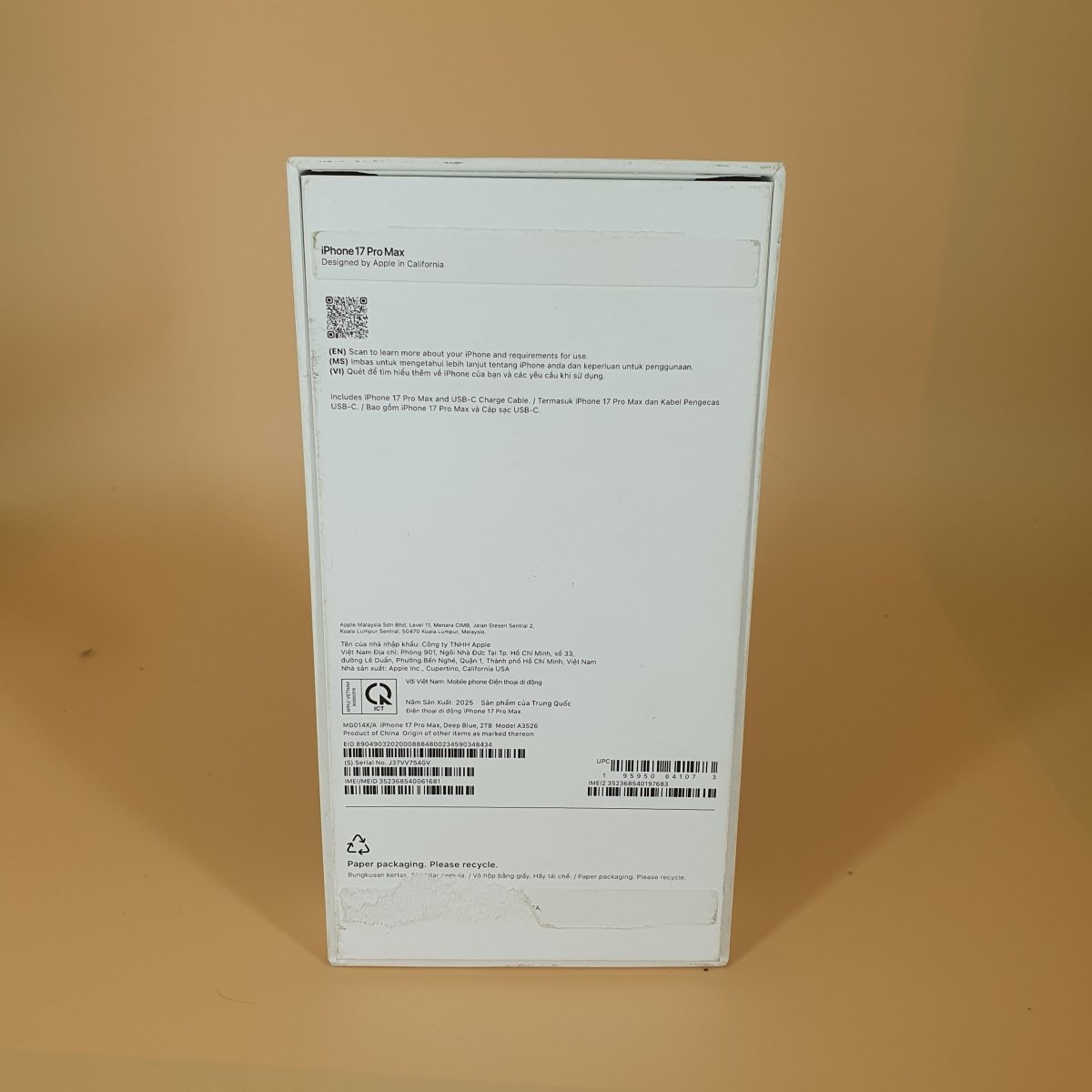Apple iPhone 17 Pro Max - 2TB - A3526 | MG014X/A - Mega Cash Sydney