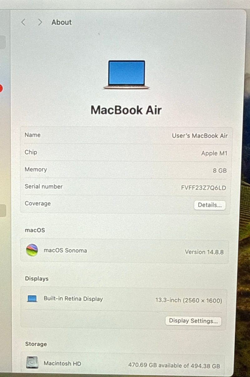 Apple - MacBook Air 13” (M1 2020) - 8/512GB - Mega Cash Sydney