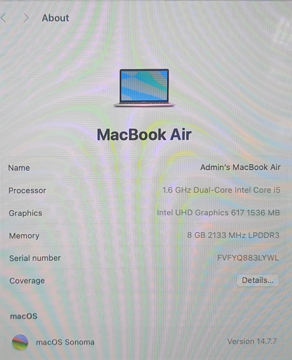 Apple MacBook Air - Intel Core i5 @ 1.6GHz - 8GB/128GB - 2019 - A1932 - Mega Cash Sydney