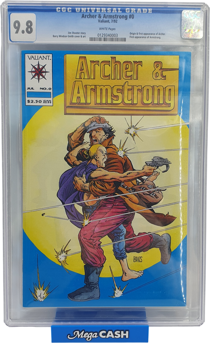 ARCHER & ARMSTRONG - COMIC 0 July 1992 - CGC 9.8 - Mega Cash Sydney