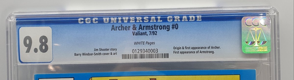 ARCHER & ARMSTRONG - COMIC 0 July 1992 - CGC 9.8 - Mega Cash Sydney