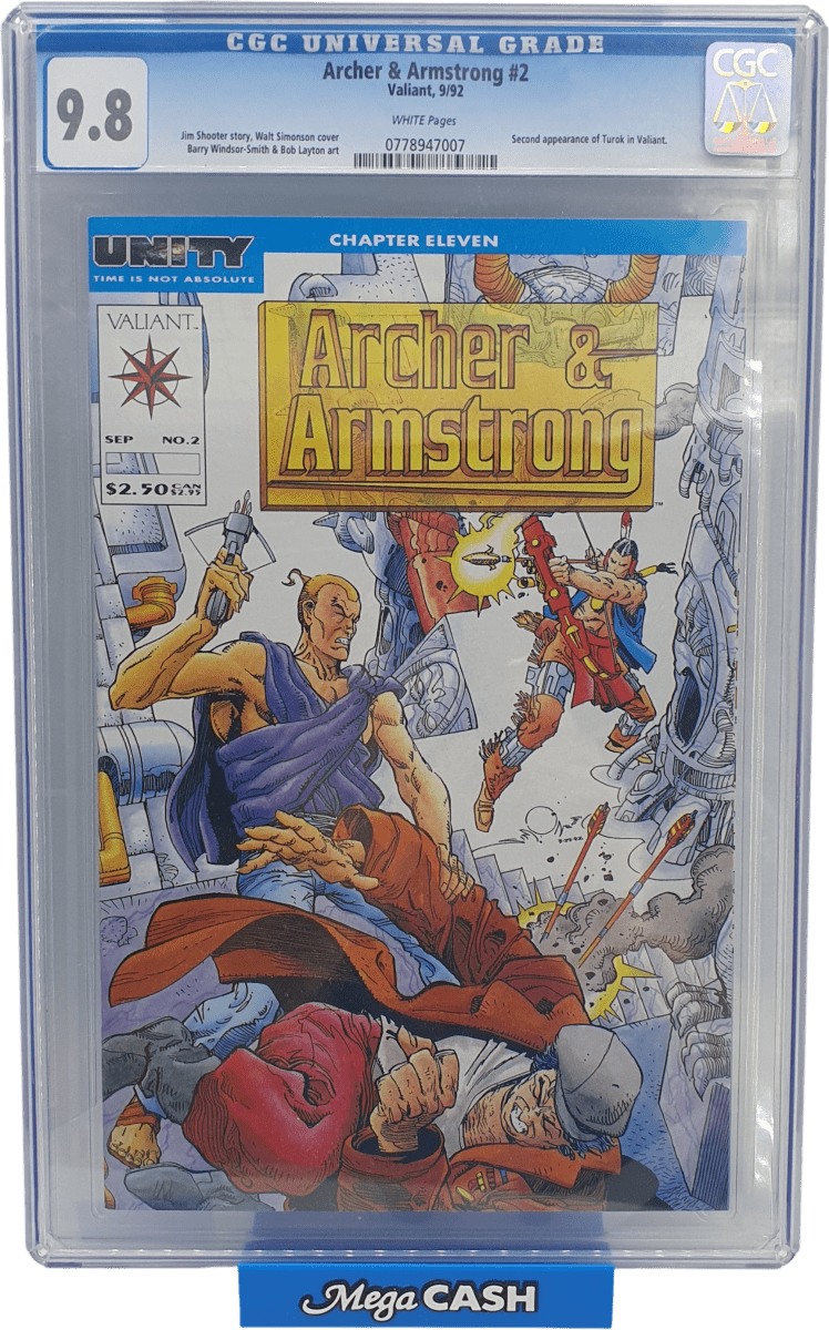 ARCHER & ARMSTRONG - COMIC 2 Sept 1992 - CGC 9.8 - Mega Cash Sydney