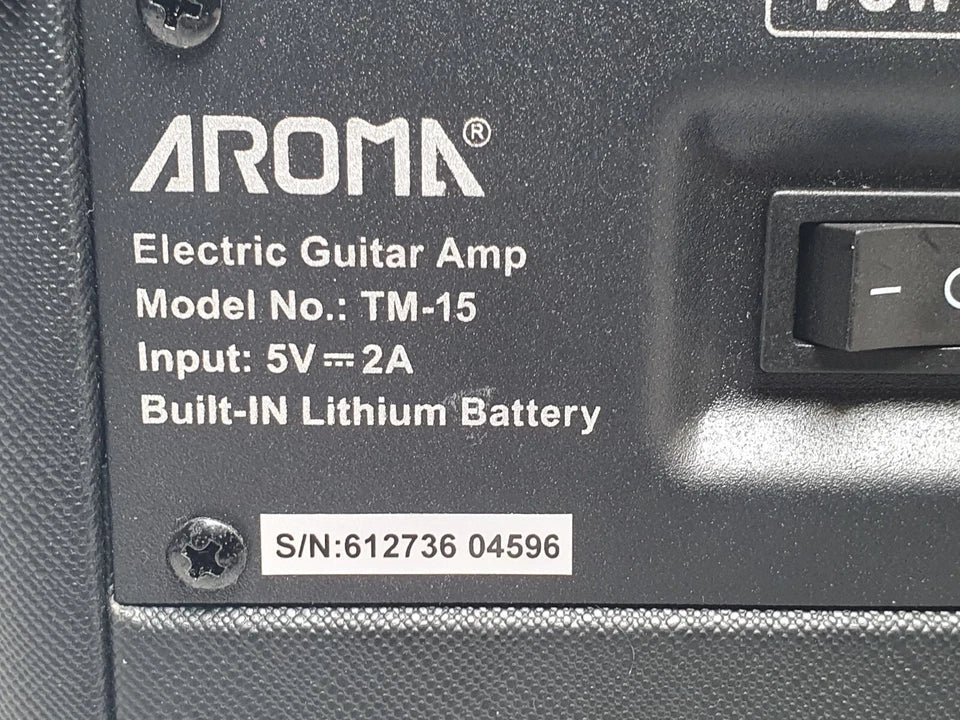 Aroma TM - 15 Black Electric Guitar Amplifier 15W - Mega Cash Sydney