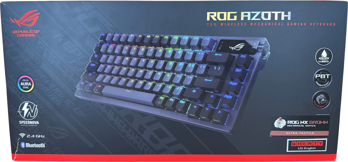 ASUS - ROG Azoth 75% Gunmetal Wireless Mechanical Keyboard - Brown Switch - Mega Cash Sydney