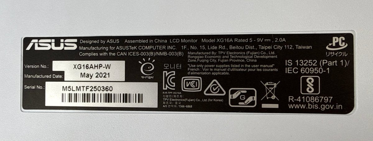 ASUS - ROG Strix XG16AHP-W - Gaming Portable Monitor - Mega Cash Sydney