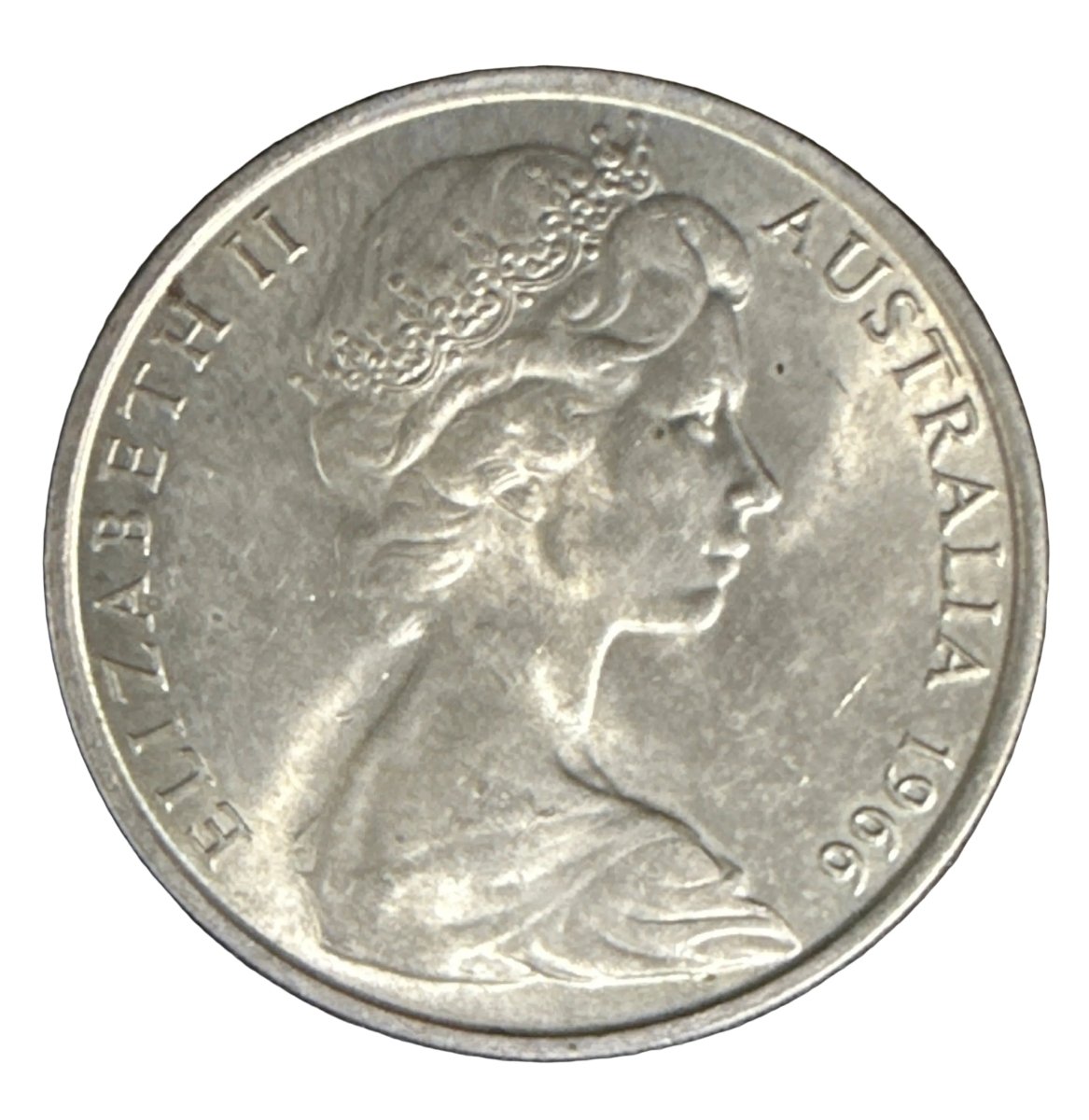 Australian 1966 Round Silver 50c Coin - Mega Cash Sydney