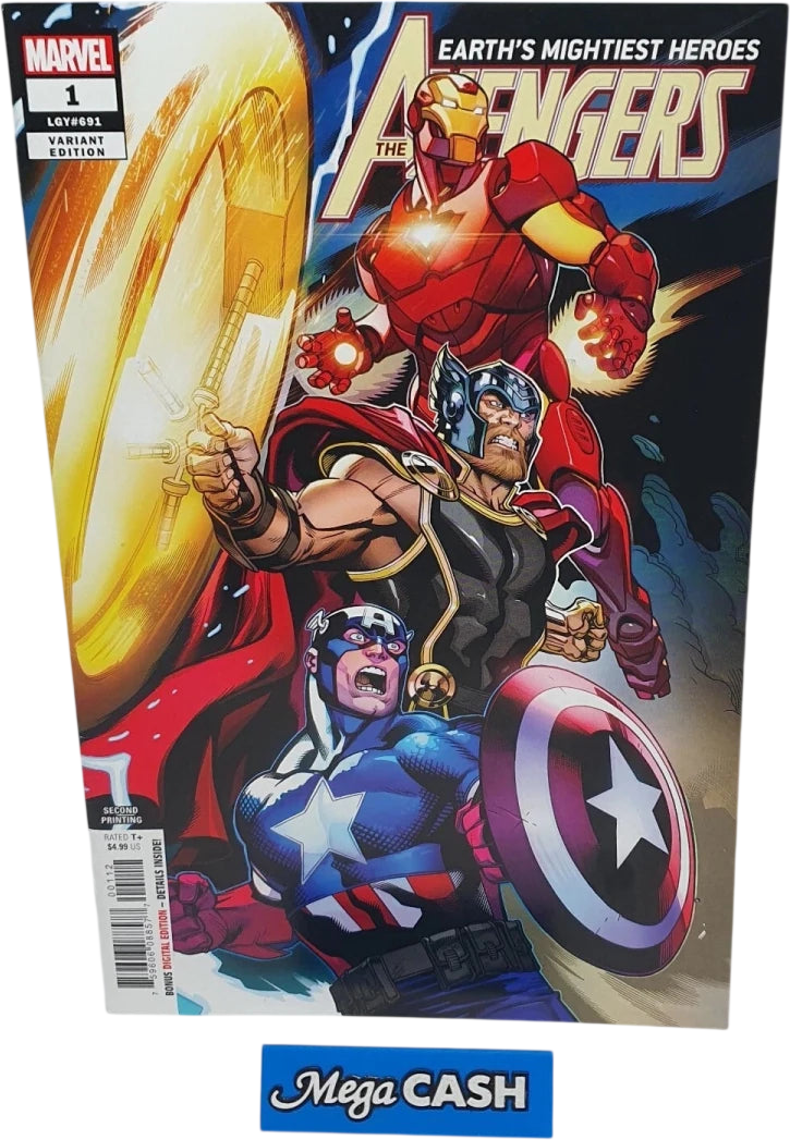 Avengers - Volume 7 1 - 2nd Print July 2018 - Marvel Comics - Mega Cash Sydney