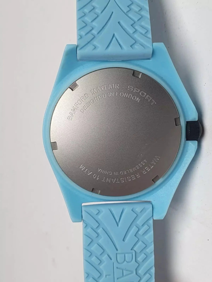 BAMFORD MAYFAIR SPORT Watch - Aqua with Black Accents - Mega Cash Sydney