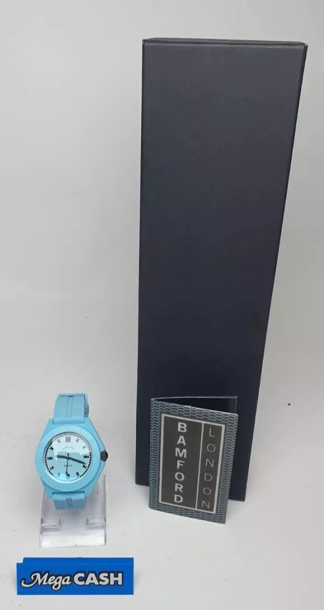 BAMFORD MAYFAIR SPORT Watch - Aqua with Black Accents - Mega Cash Sydney