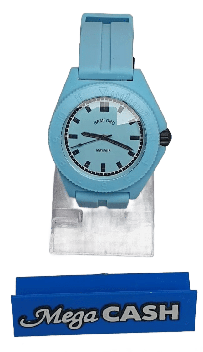 BAMFORD MAYFAIR SPORT Watch - Aqua with Black Accents - Mega Cash Sydney
