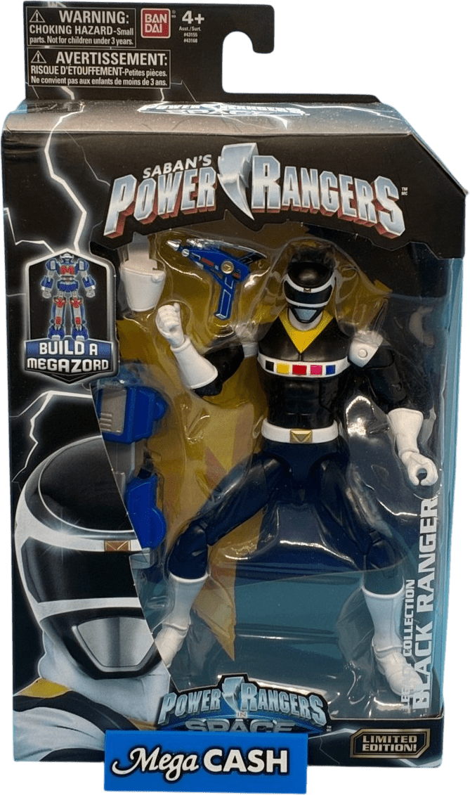 Bandai Saban’s Power Rangers Space - Legacy Collection Black Ranger - In Box Limited Edition Action Collectible Figure - Mega Cash Sydney