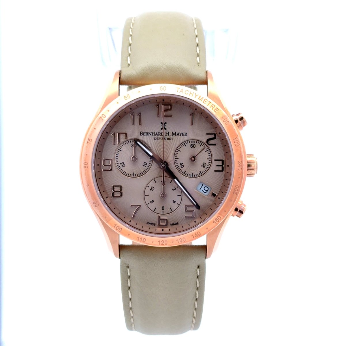 BERNHARD H. MAYER Iris Chronograph Quartz 38mm Watch BH13/CWR - Mega Cash Sydney