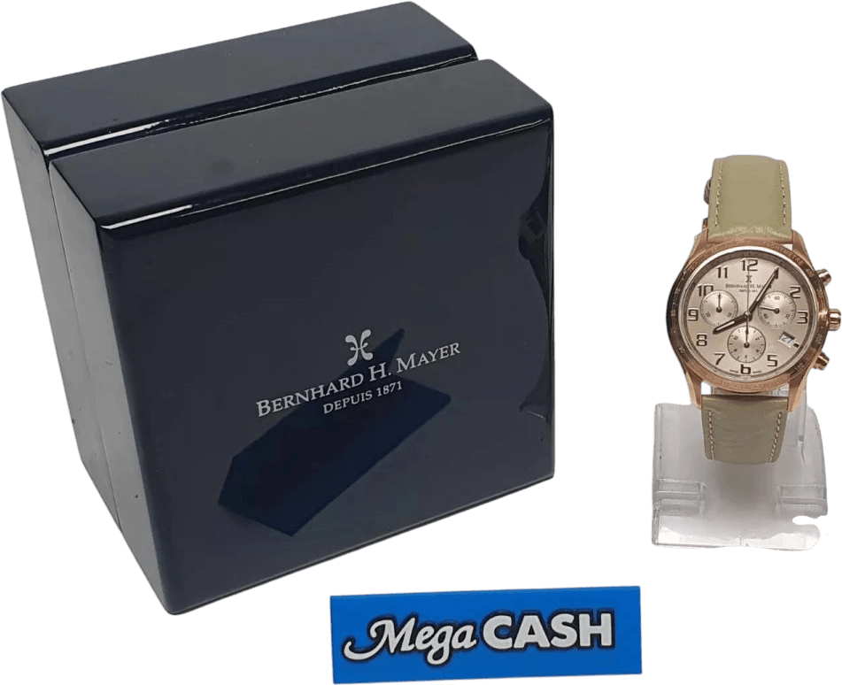BERNHARD H. MAYER - Iris Chronograph Watch - Rose Gold - BH13/CWR - Mega Cash Sydney