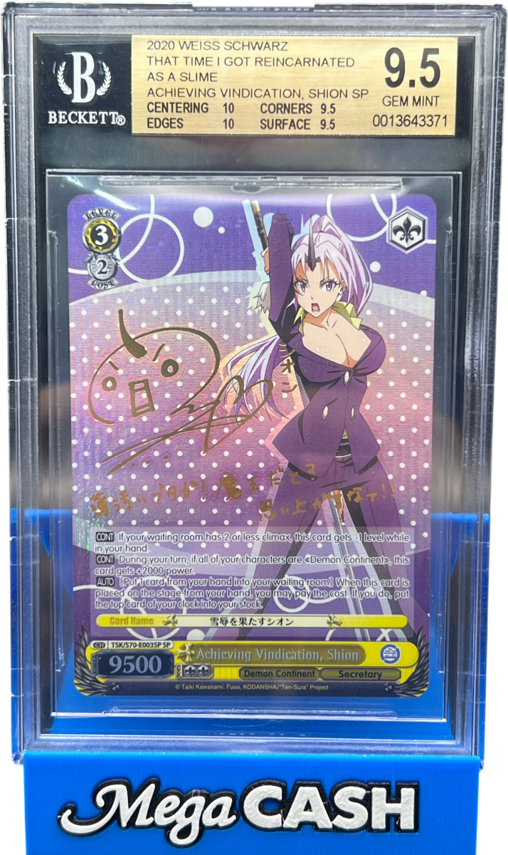 BGS 9.5 Weiss Schwarz That Time I Got Reincarnated As A Slime - Mega Cash Sydney