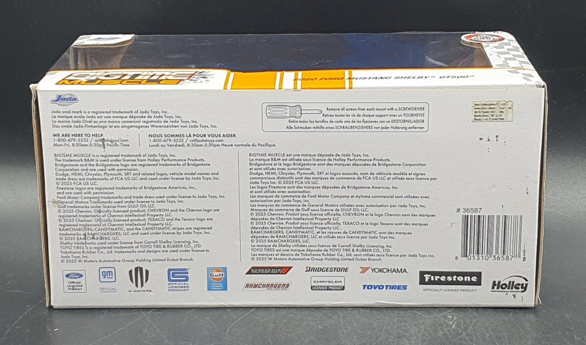 Big Time Muscle - 2020 Ford Mustang Shelby GT500 1/24 Scale Die-Cast Vehicle Replica - Mega Cash Sydney