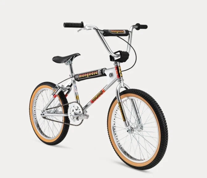 20" Mongoose California Limited Edition Freestyle BMX - Silver - In Excellent Condition - Like new