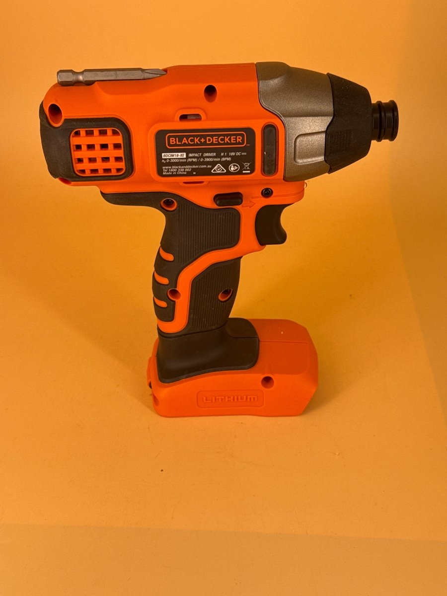 BLACK + DECKER - Impact Driver - BDCIM18-XE - Skin Only - Mega Cash Sydney