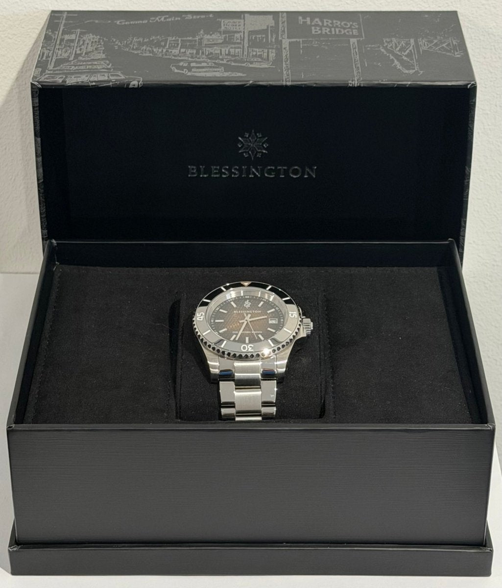 Blessington "The Eastern Brown" Tungsten 42mm Mens's Watch - Mega Cash Sydney