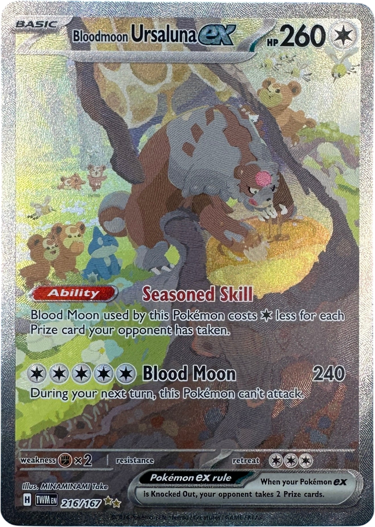 bloodmoon ursaluna pokemon card Pokemon TCG: Bloodmoon Ursaluna EX Box – Shopville