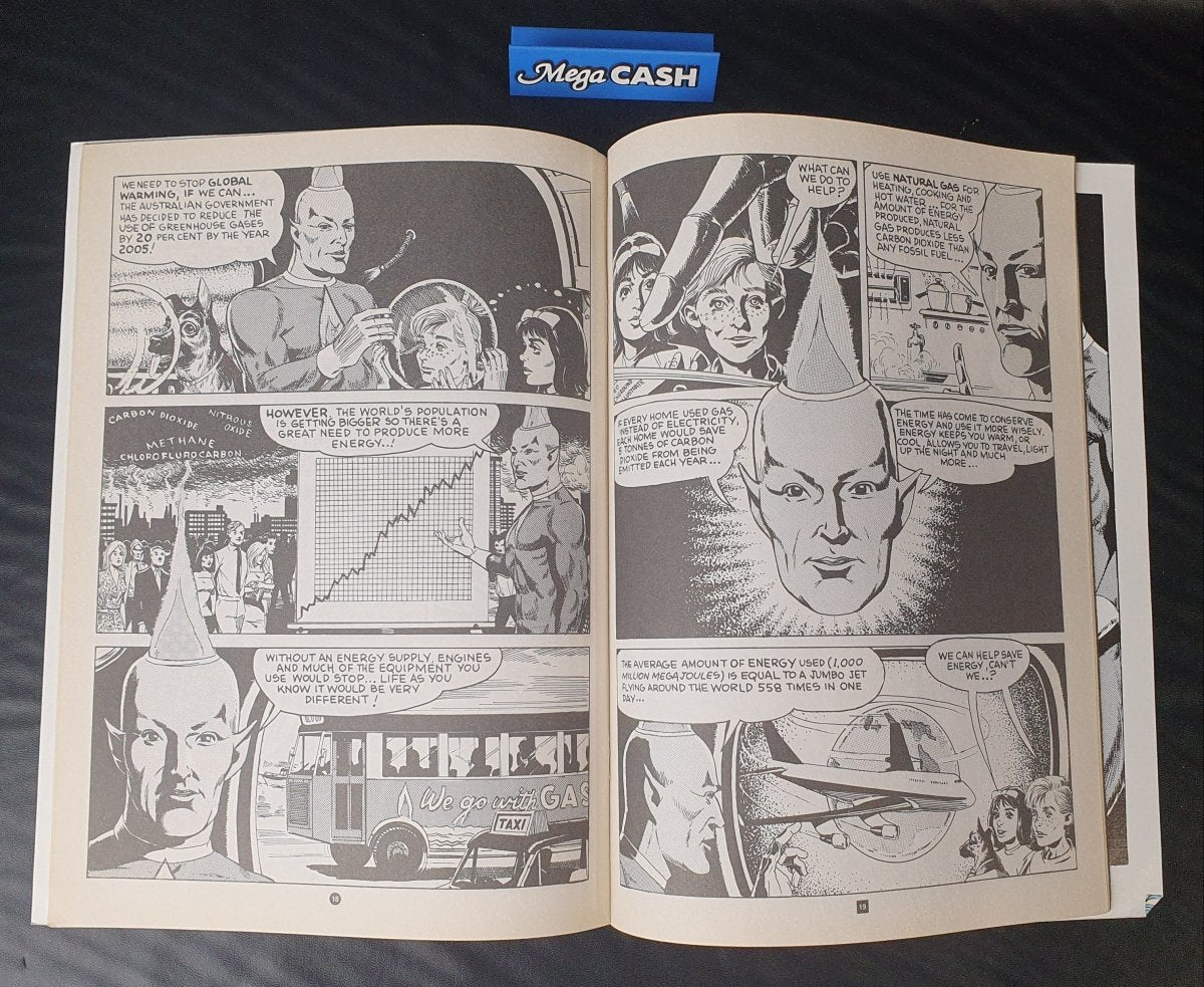 BLUE FLAME - A GAS COMIC - 1992 - Australian - Mega Cash Sydney