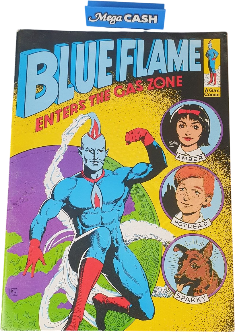 BLUE FLAME - A GAS COMIC - 1992 - Australian - Mega Cash Sydney