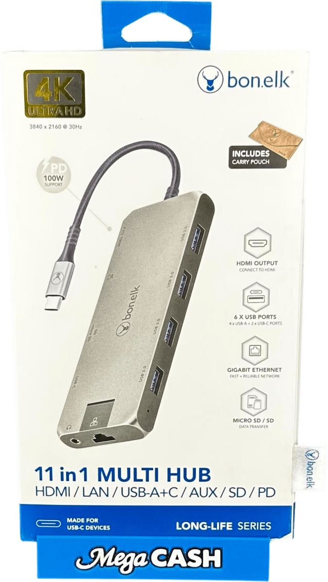Bonelk Long - Life USB - C to 11 - in - 1 Multiport Hub ELK - 80055 - R - Mega Cash Sydney