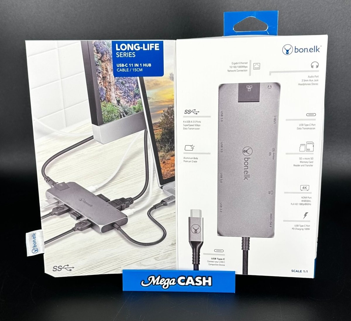 Bonelk Long - Life USB - C to 11 - in - 1 Multiport Hub ELK - 80055 - R - Mega Cash Sydney
