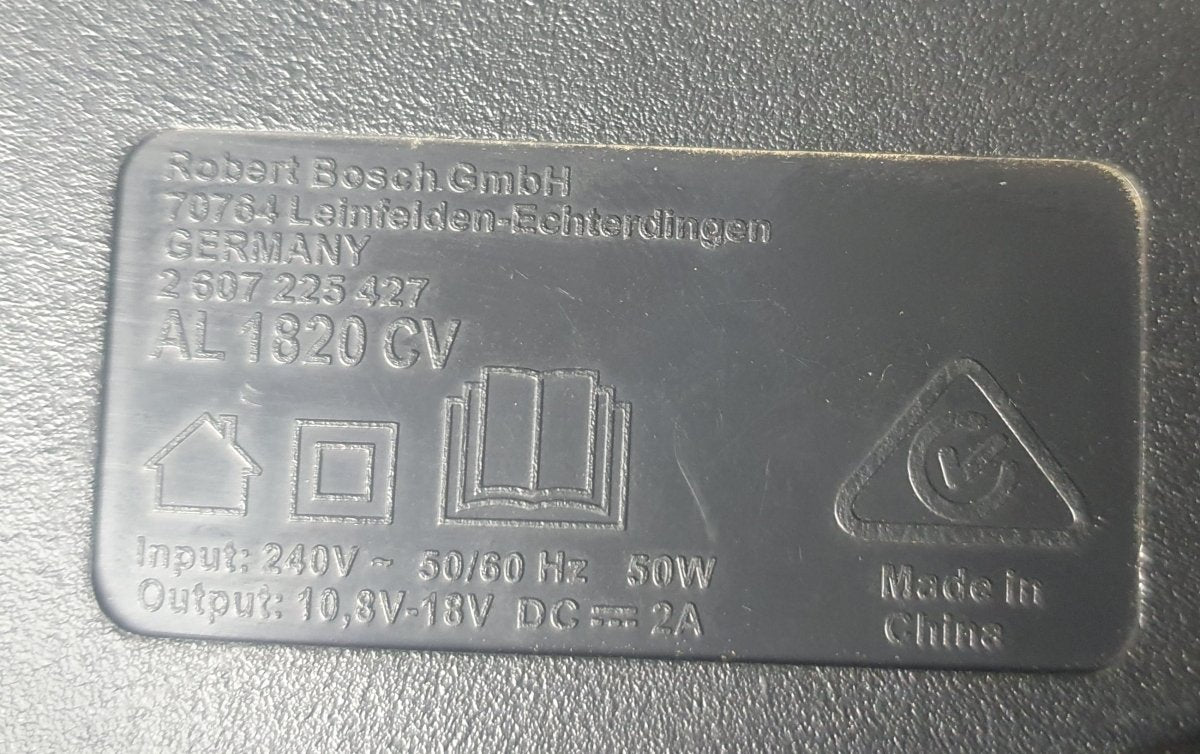 BOSCH - AL 1820 CV - Tool Battery Charger - Mega Cash Sydney