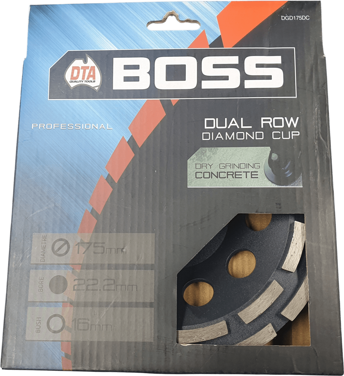 BOSS Dual 175mm Coarse Grinding Disc - DGD175DC - Mega Cash Sydney