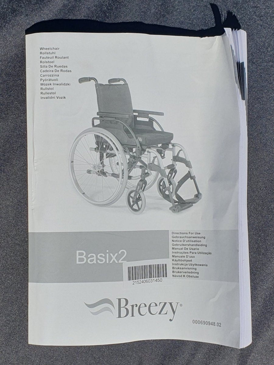 BREEZY BasiX² Lightweight Wheelchair - Mega Cash Sydney