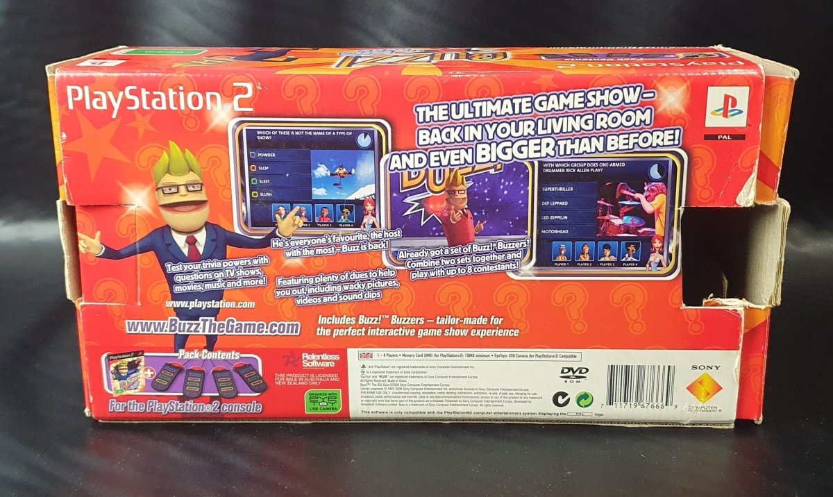Buzz The Big Quiz - Playstation 2 (PS2) - Game not included - Mega Cash Sydney