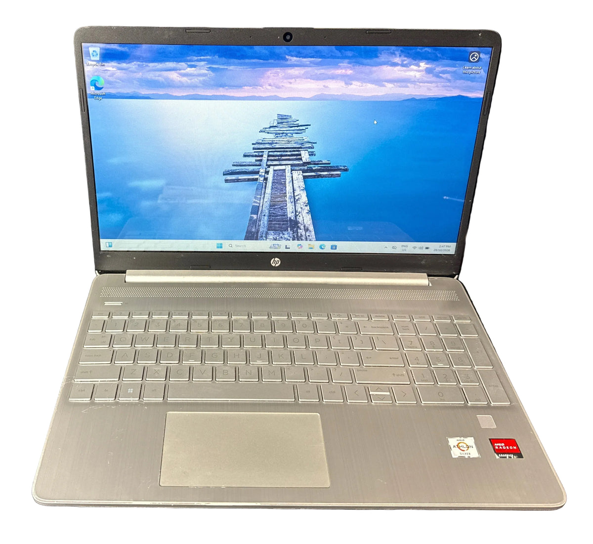 HP Laptop - 15” AMD Athlon Silver 3050u@2.30GHz - 8/256GB - Win 11