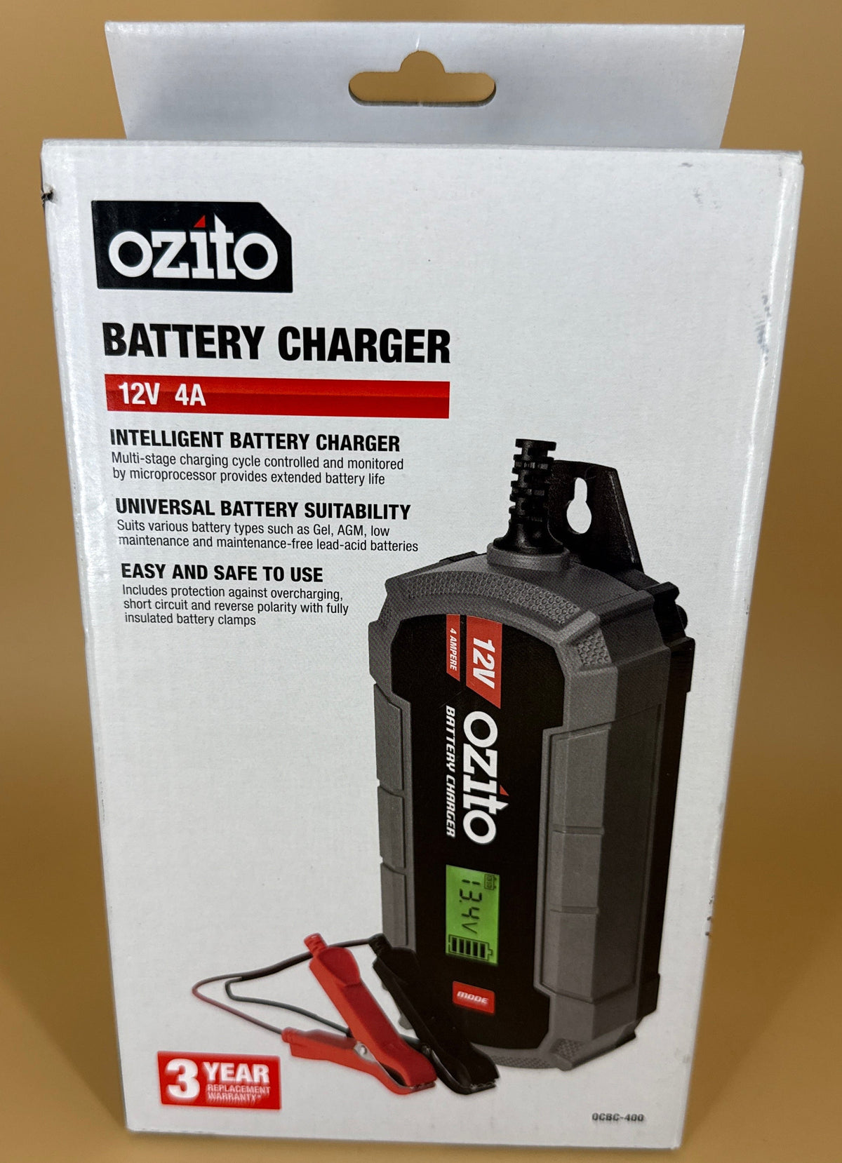 Ozito Battery Charger 12V 4A