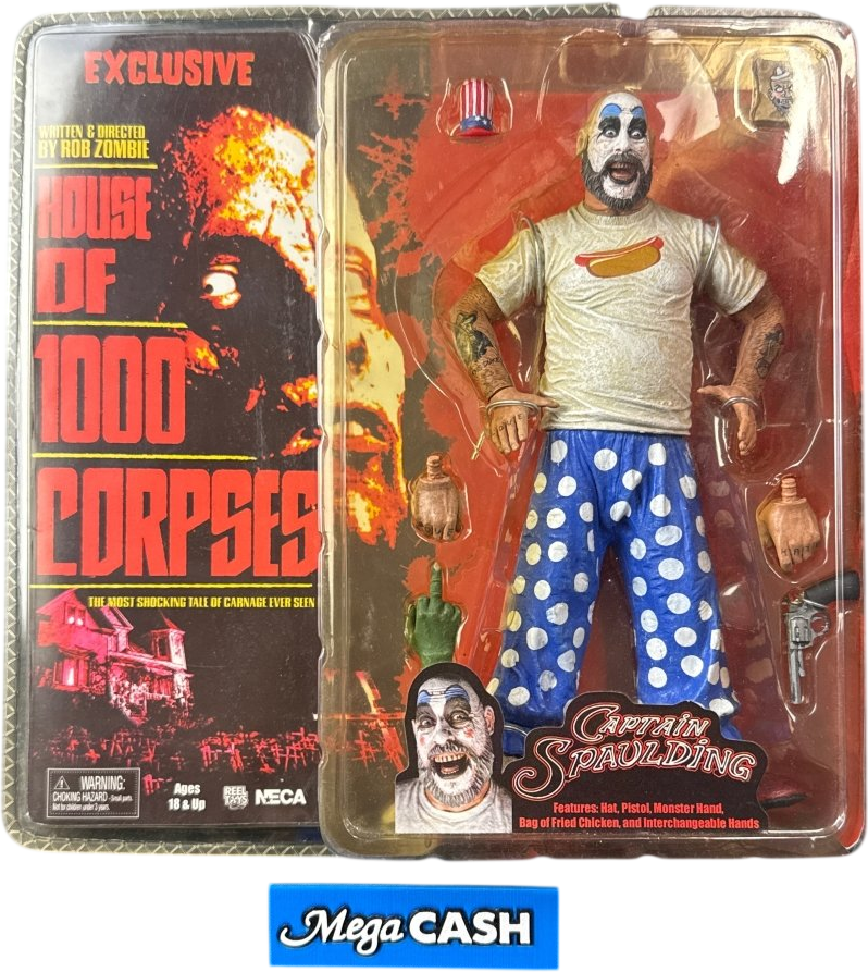 Captain Spaulding 7” Figurine - Neca Reel Toys Exclusive - House of 1000 Corpses - Mega Cash Sydney
