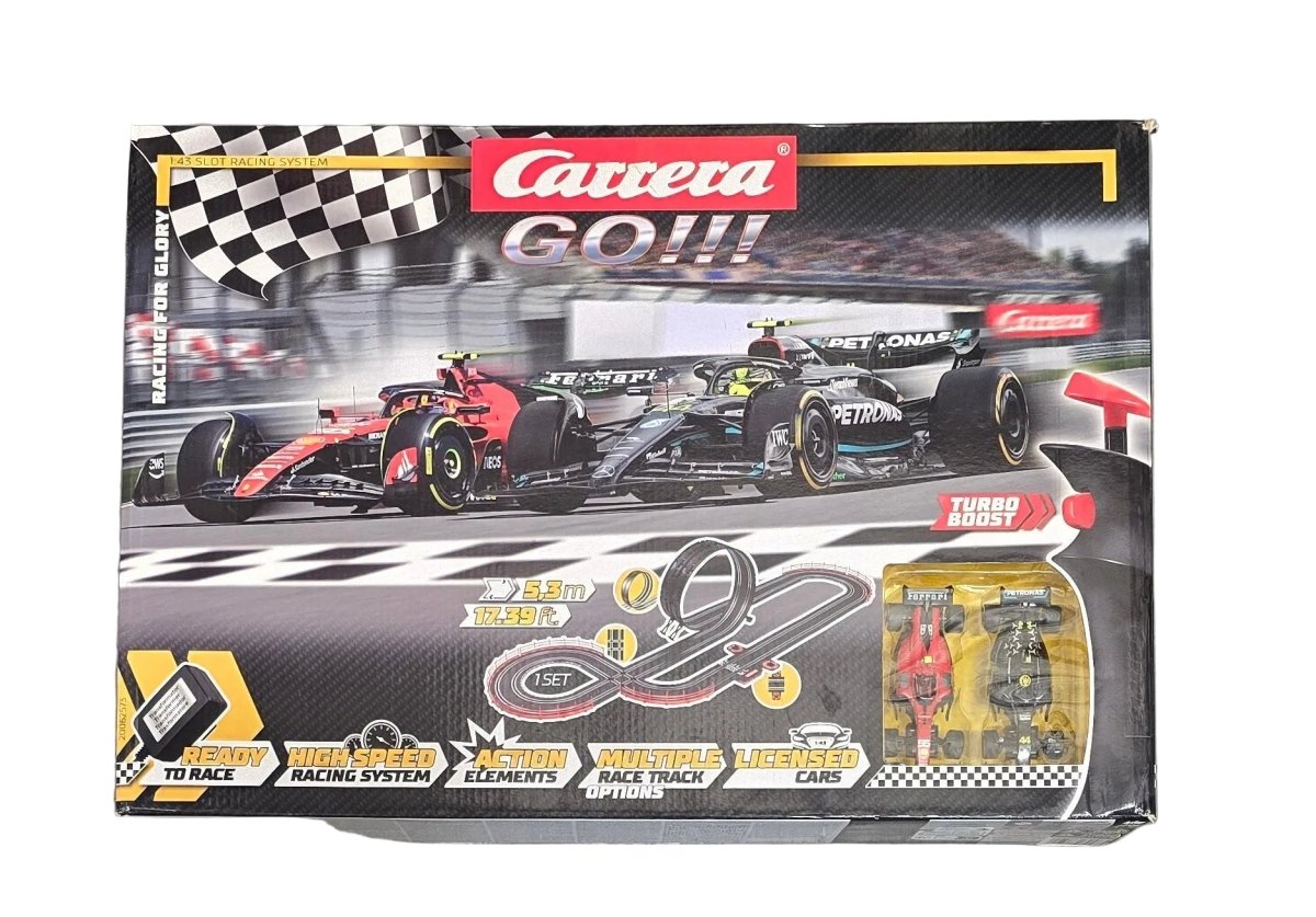 CARRERA Go!!! - Racing for Glory - F1 Ferrari & Mercedes AMG - 1:43 Slot Car Set - Mega Cash Sydney