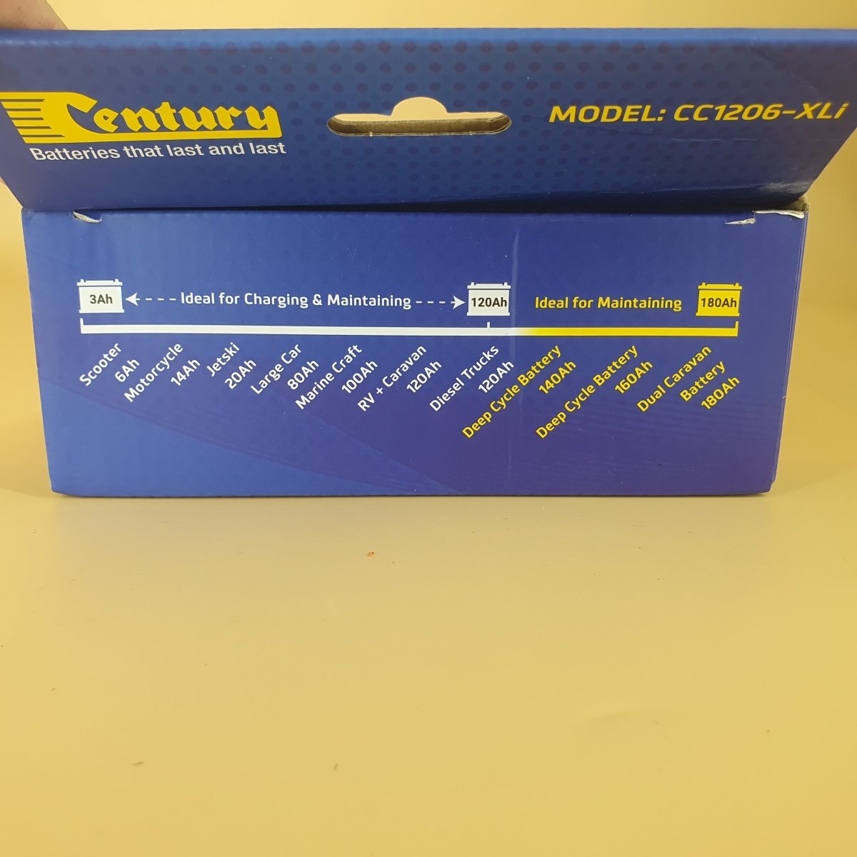 Century - CC1206 - XLi - 12V 1/3/6A 9 Stage Battery Charger - Mega Cash Sydney