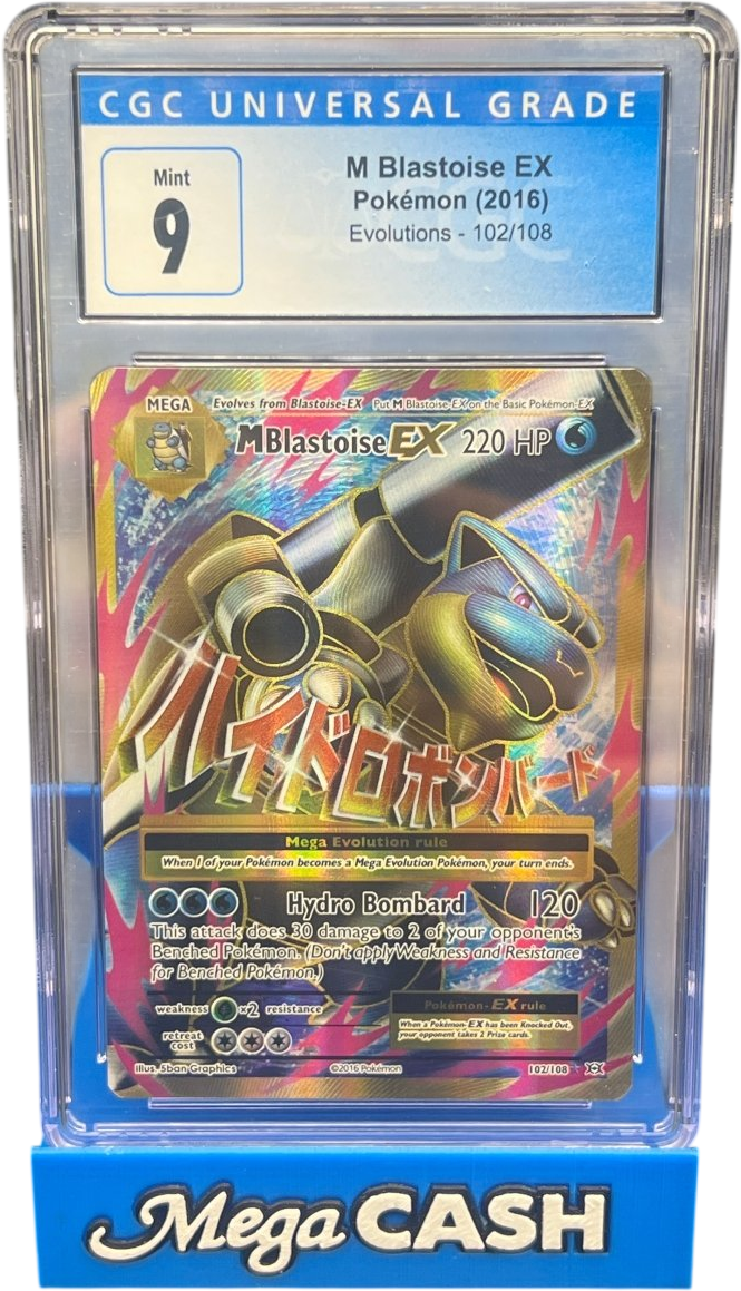 CGC 9 M Blastoise 102/108 XY Evolutions - Mega Cash Sydney