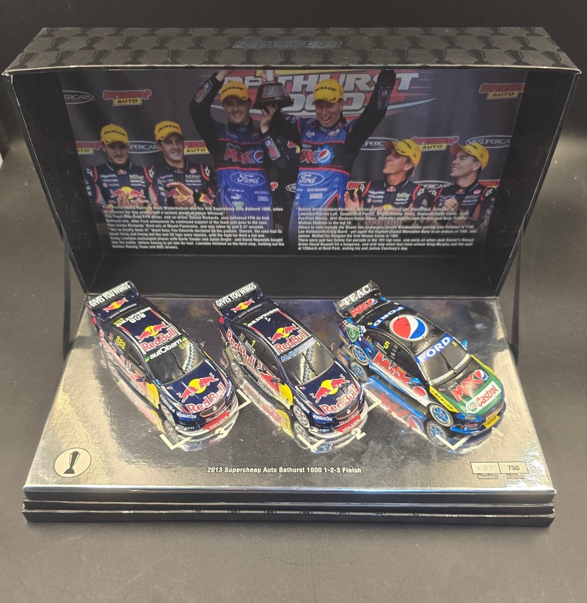 Classic Carlectables 2013 Supercheap Auto Bathurst 1000 1-2-3 Finish 137/750 - Mega Cash Sydney