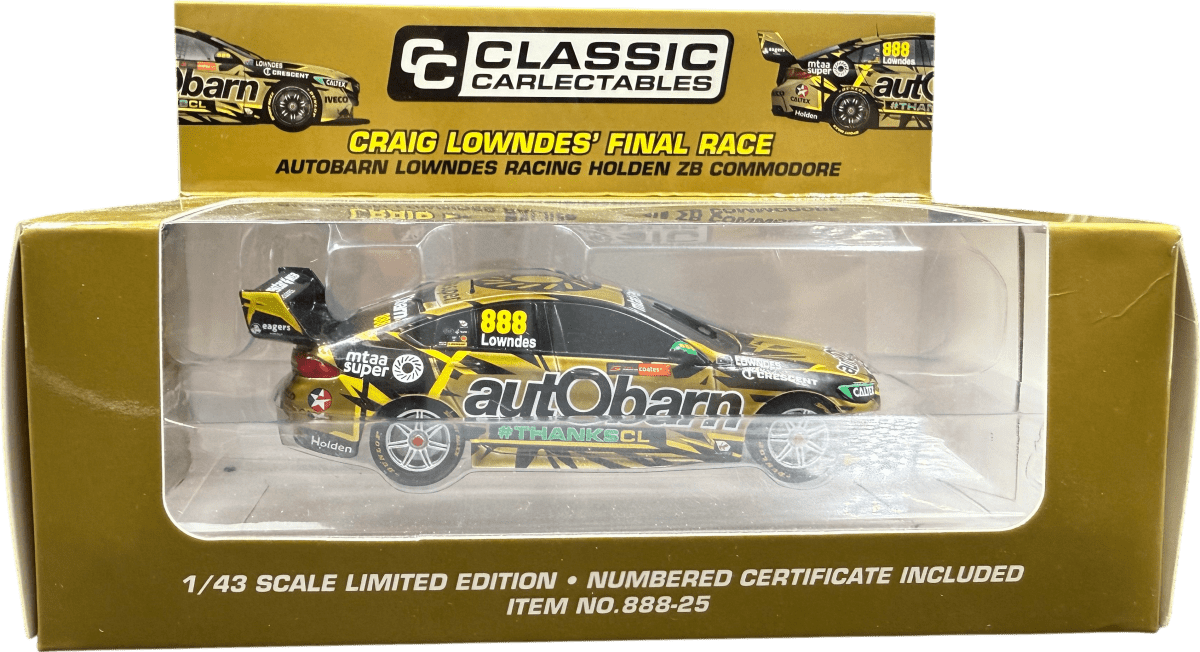 Classic Carlectables Craig Lowndes’ Final Race 1/43 Scale Limited Edition - Mega Cash Sydney