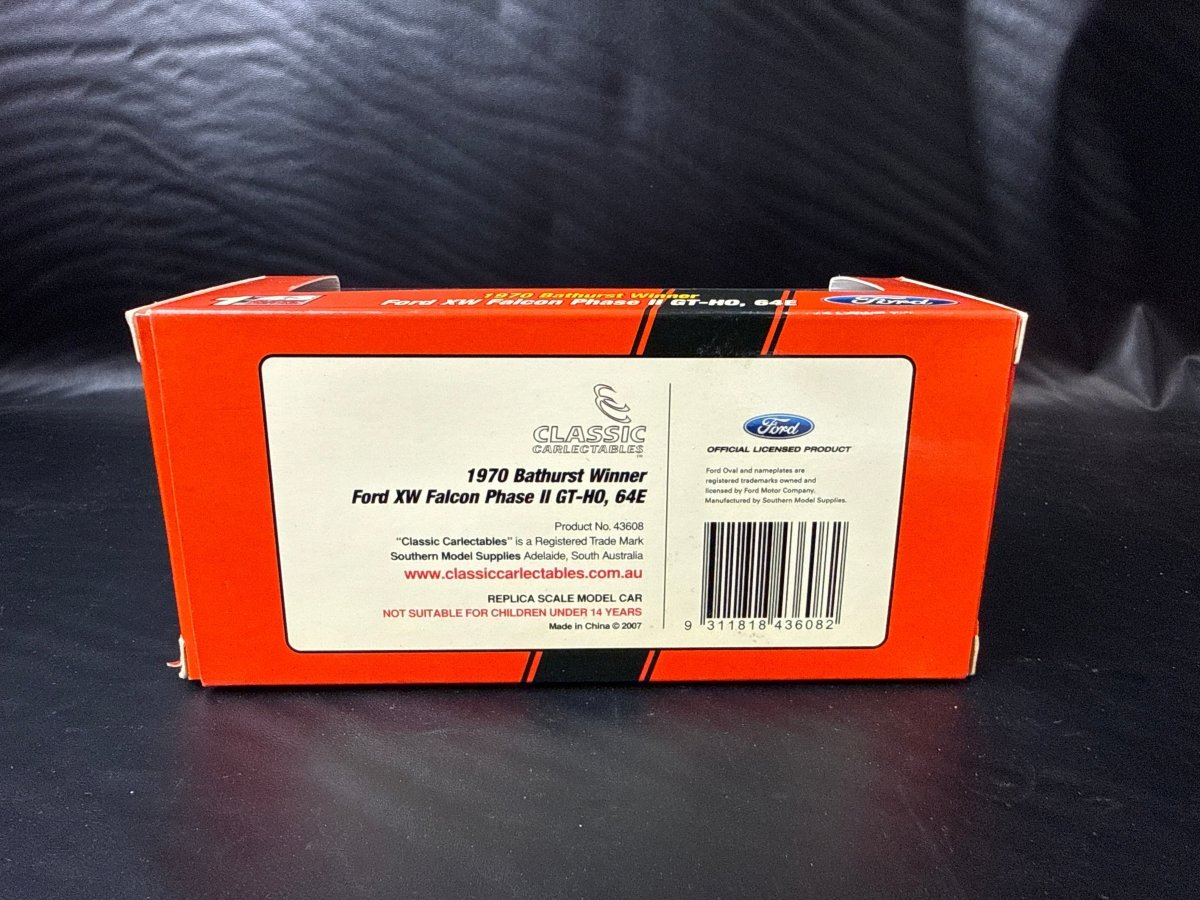 Classic Carlectables - Ford XW Falcon Phase II GT- HO, 64E - 43608 - Mega Cash Sydney