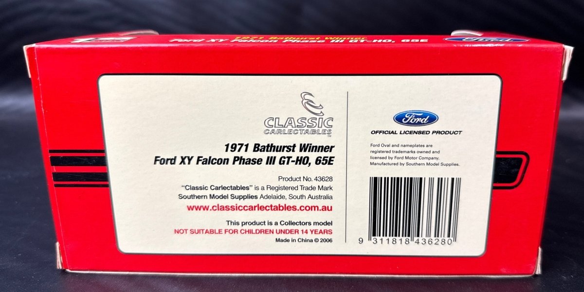 Classic Carlectables - Ford XY Falcon Phase III GT-HO, 65E - Mega Cash Sydney